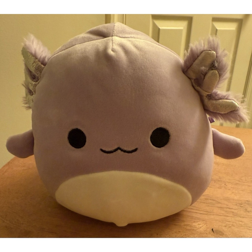 Kellytoy Squishmallows Monica The Axoloti Plush 6"‎ Purple EUC